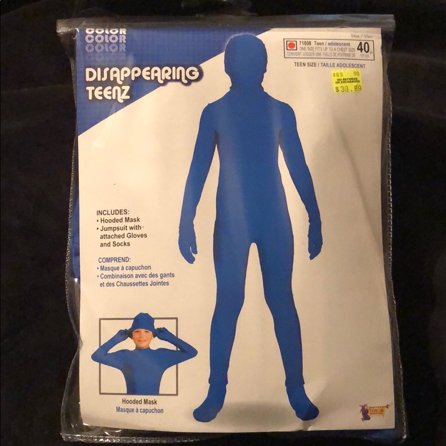Solid Blue Costume
